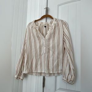 muslin striped blouse